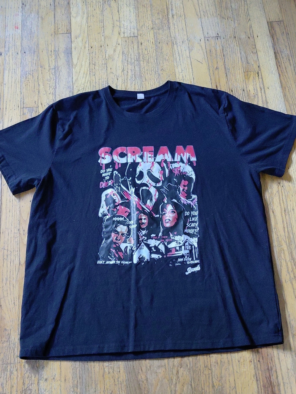 Scream Movie Black Tee Size - 2XL